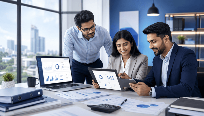 Accounting-based business software hero visual