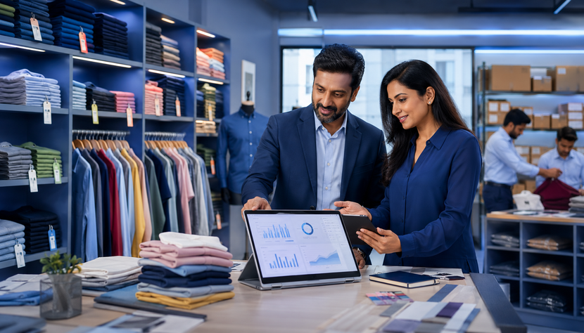 Garment business software hero visual