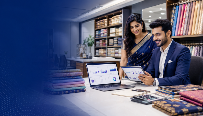 Textile trader business software hero visual