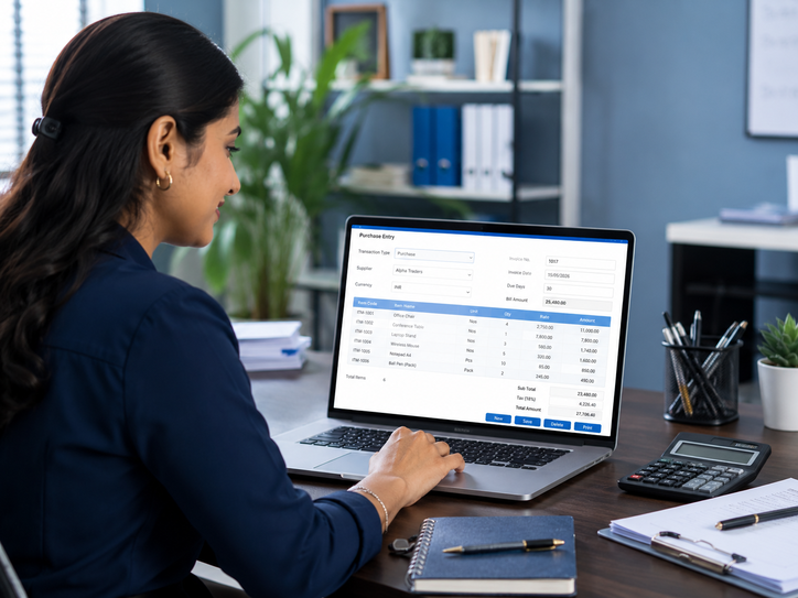 Tabco Tech accounting entry software screen