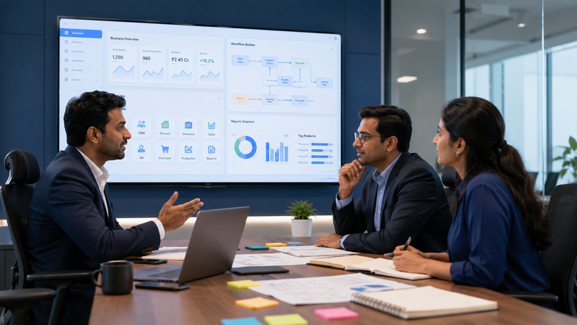 Professional custom software solutions hero visual for Tabco Tech Software