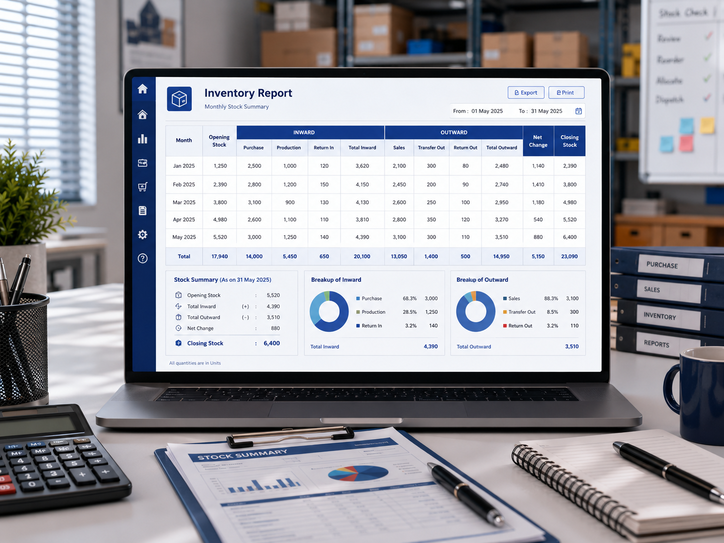 Tabco Tech inventory report software screen